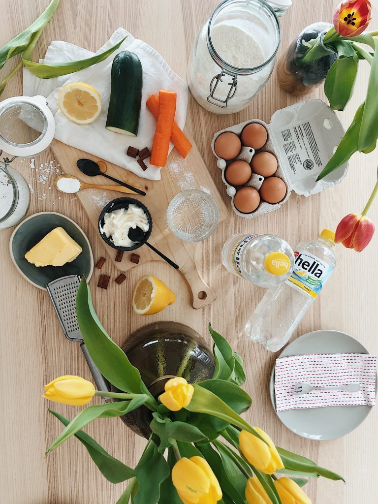 zucchini möhren zitronen muffins zuckerfrei mit hella lemon